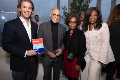 Magnus Resch, George Campbell, Mary Schmidt Campbell, and Pamela Joyner at ARTnews Top 200 Collectors Event at Central Park Tower on September 26, 2024 in New York, New York.