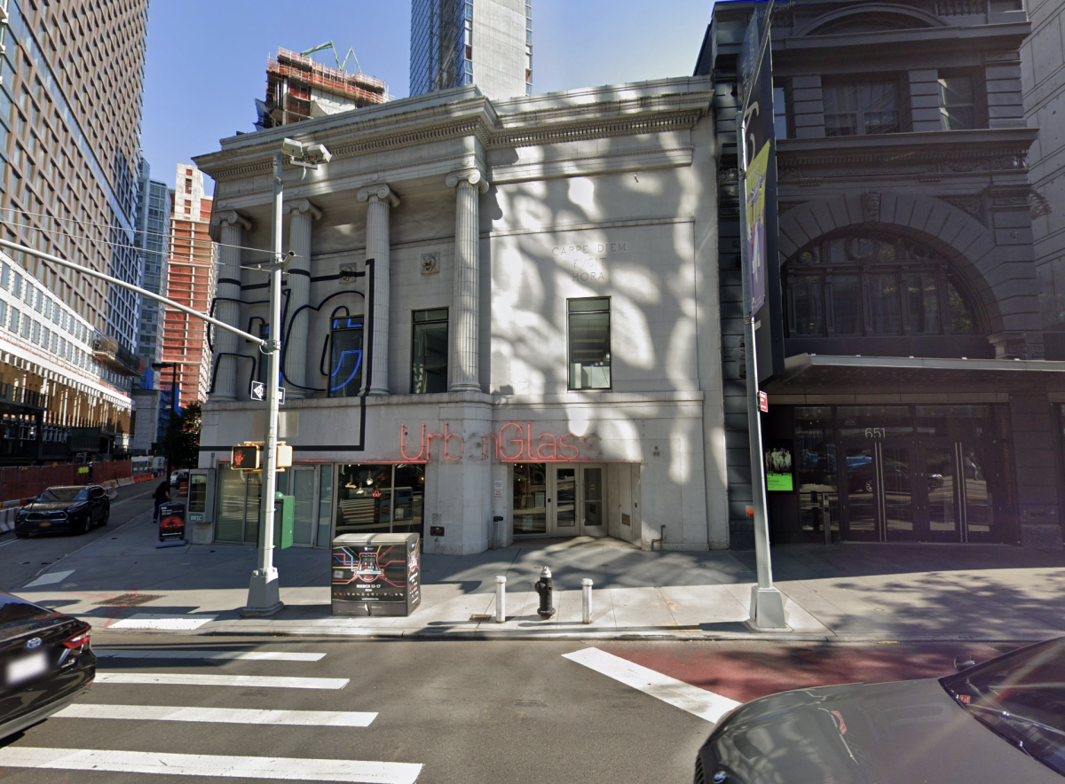 Building facade street view.