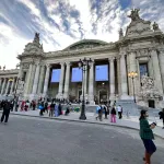 The exterior of the Grand Palais on the opening day of Art Basel Paris.