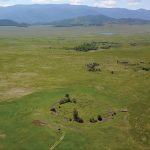 The Scythian-like burial mound found in Tuva, Siberia.